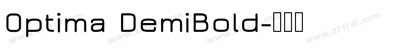 0ptima DemiBold字体转换